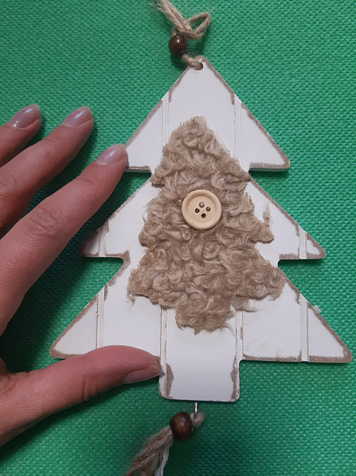 Новогоднее украшение Ёлочка Melinera 70 см бежевый Киев - изображение 3