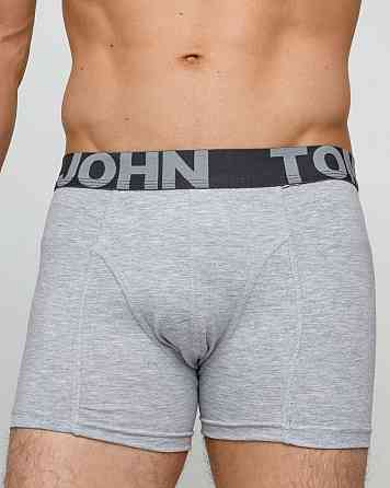 Трусы-шорты мужские однотонные - Tom John 2020-9 XXL, Серый Киев