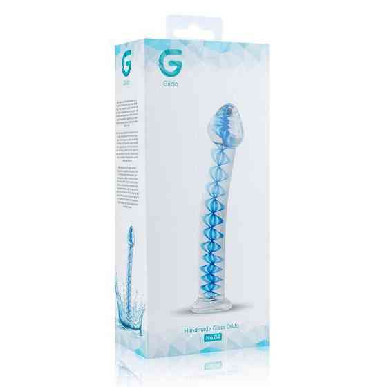 Скляний дилдо Gildo Glass Dildo No. 4, для точки G та простати Sex Aura Київ