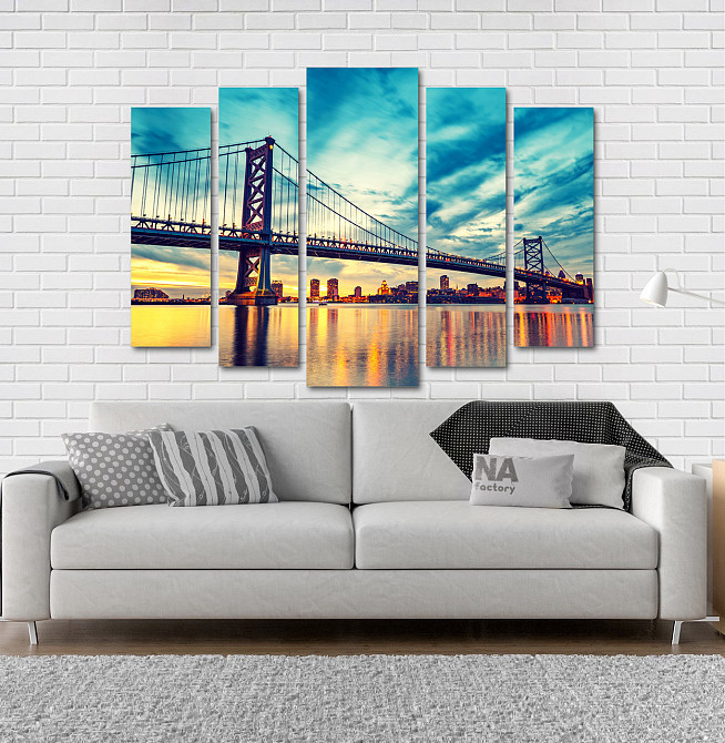 Модульна картина Місто Міст Art-189_5 Київ - фото 2