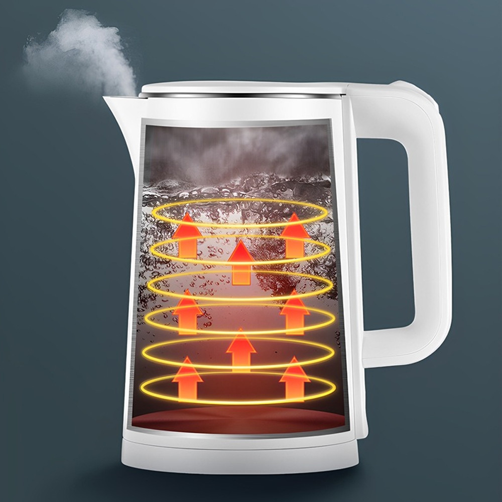 Електрочайник дисковий 1,8л,1800Вт,від мережі,CB 2845,Білий SBR Київ - фото 9