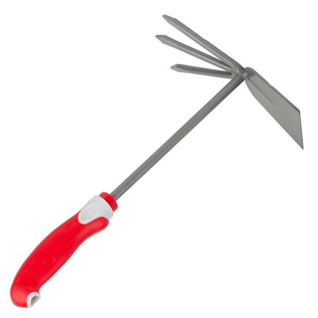 Сапа с мотыжкой садовая, 335×195 мм, комбинированная рукоятка INTERTOOL FT-0033 Киев - изображение 5