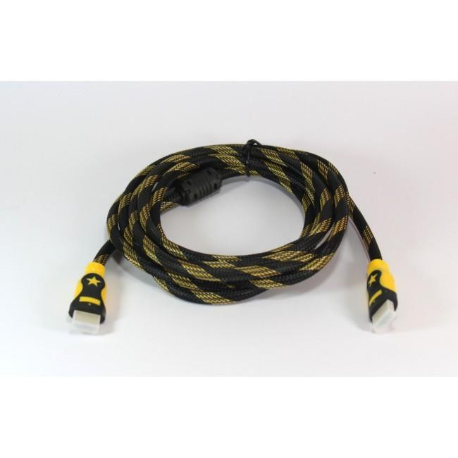 HDMI кабель 3 м, версія 1.4 з підтримкою 4K, 3D, Ethernet, цифровий аудіо/відео, мідь без кисню Одеса - фото 2