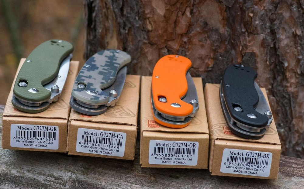 Нож складной Ganzo G727M черный Ровно - изображение 6