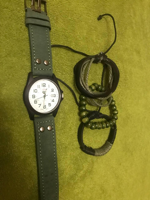 Часы мужские SOKI Green + браслеты Киев - изображение 5