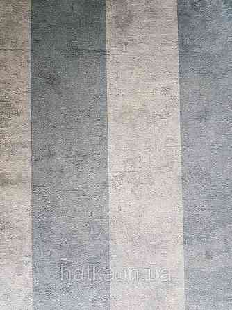 Обои флизелиновые эко Decoprint Essentials EE22560 полосы широкие зеленые структура под штукатурку Киев