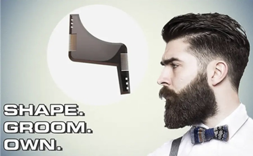 Шаблон для бороды, трафарет для бороды и усов, стайлер, триммер для бороды, прозрачный Киев - изображение 6