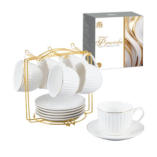 Сервіз чайний Франческа 12 предметів (ч.230мл + блюдце d14см) на стійці S&T Житомир - изображение 1