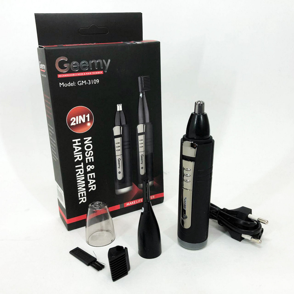 Тример для носа і окантовки GEMEI GM-3109 2в1, Тример для носа і брів, вух стрижки TK-96 Львів - фото 4