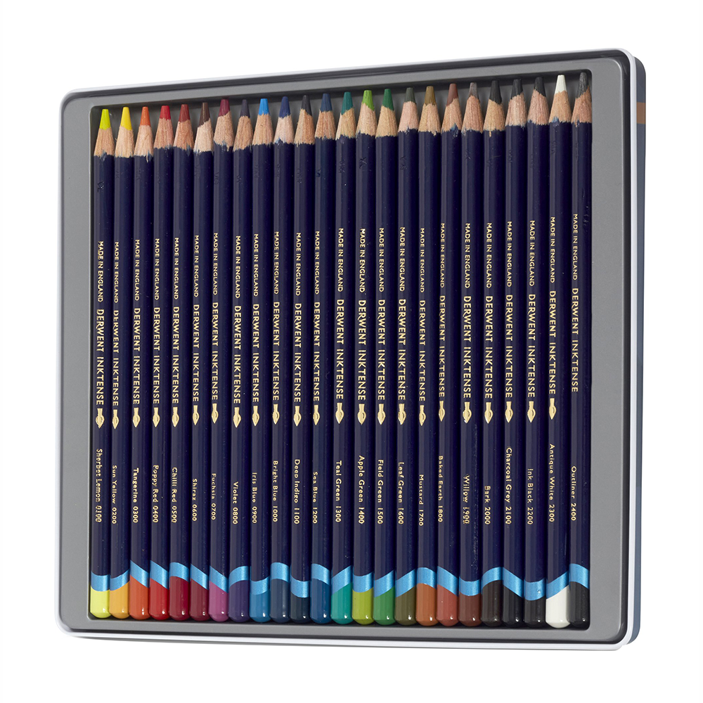 Чорнильні олівці Inktense 24кол Derwent Київ - фото 4