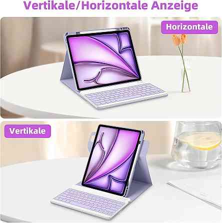 Защитный чехол-клавиатура для iPad Air 13 Inch M2 / iPad Air 2024 / iPad Pro 12,9 дюймов (6-го, 5-го, 4-го, 3-го поколения) Днепр