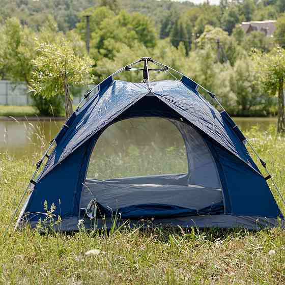 Намет кемпінговий тримісний 190×190×140 (см) автоматичний LU-002 Сиій Коломия