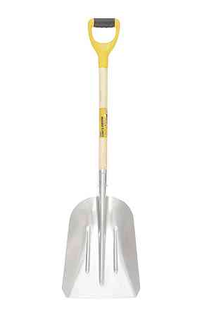 Лопата совкова MASTERTOOL 280х380х1100 мм сніг/зерно з алюмінію з дерев'яною ручкою та держаком 14-6279 Коломыя