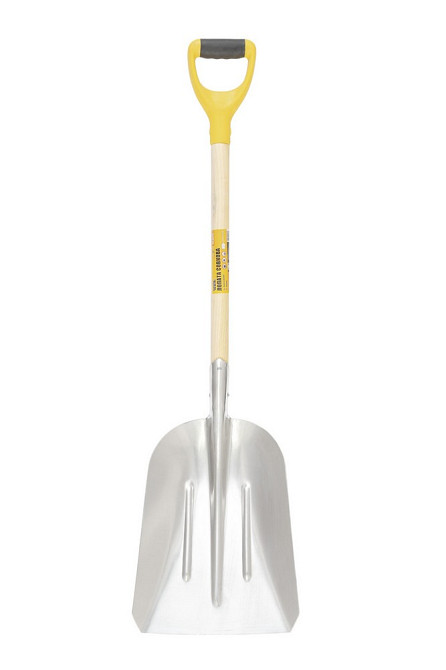Лопата совкова MASTERTOOL 280х380х1100 мм сніг/зерно з алюмінію з дерев'яною ручкою та держаком 14-6279 Коломыя - изображение 4