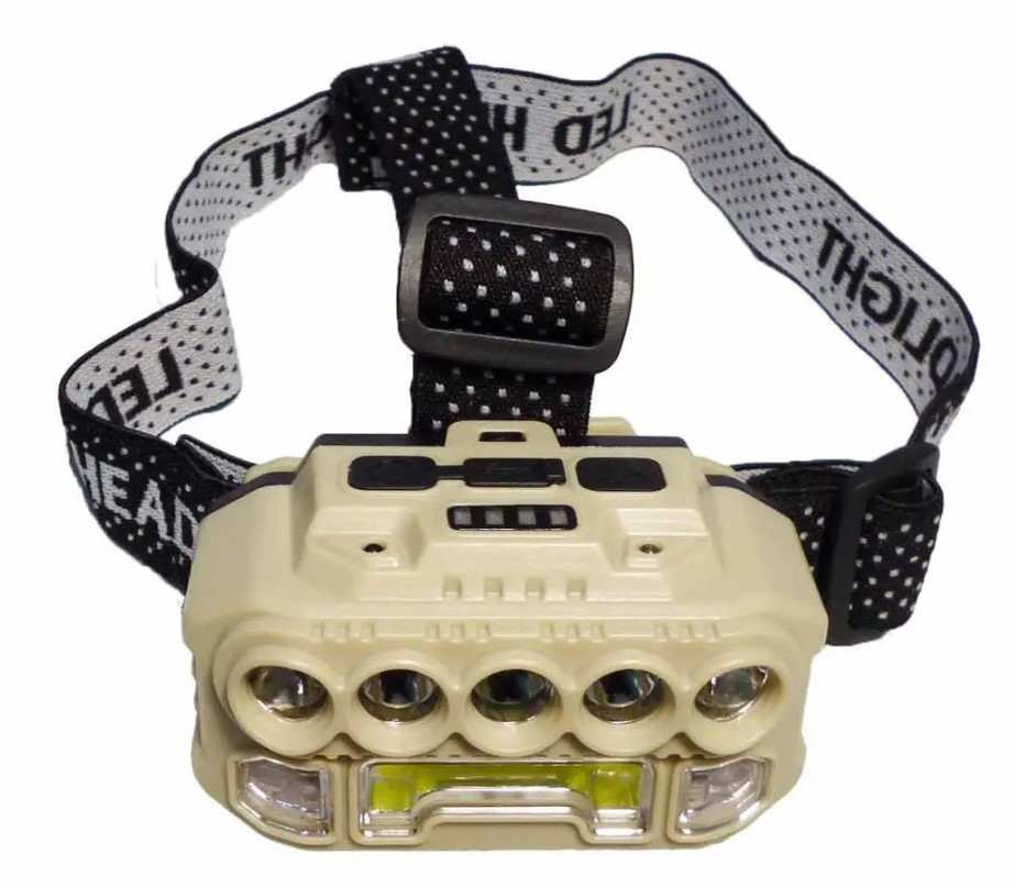 Ліхтар налобний BL HX-817 із сенсором 9070, чорно-білий Вінниця - фото 5