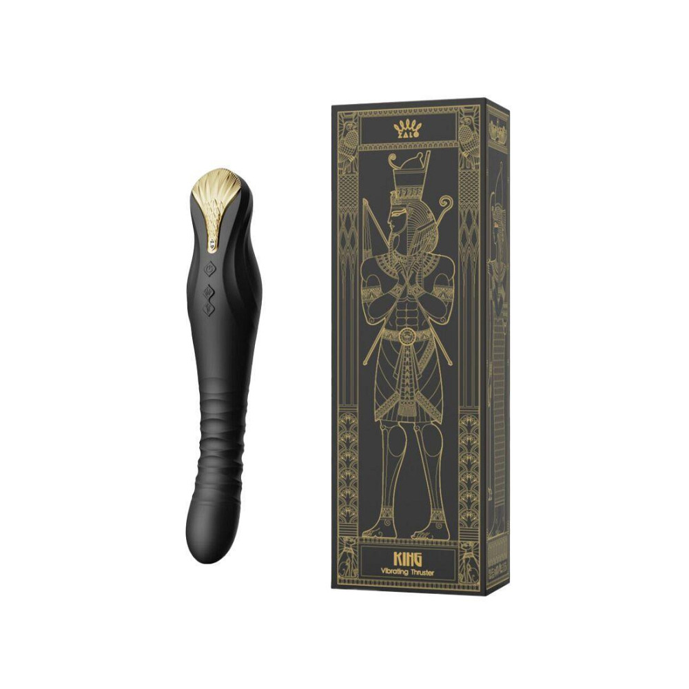 Смартвибратор-пульсатор Zalo — King Obsidian Black, кристалл Swarovski Sex Aura Киев - изображение 10