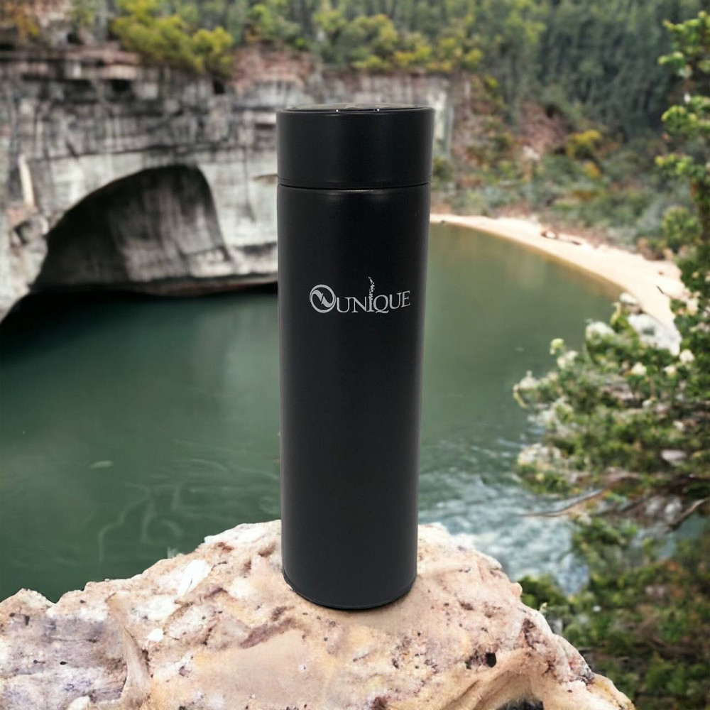 Термос с цифровым дисплеем температуры, Термос для чая помповый Умный с датчиком температуры NH-12 Львов - изображение 1