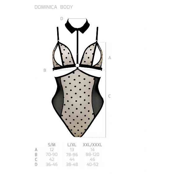 Боді Passion DOMINICA BODY XXL/XXXL, beige Sex Aura Київ