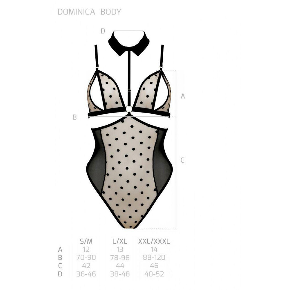 Боді Passion DOMINICA BODY XXL/XXXL, beige Sex Aura Київ - фото 5