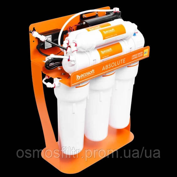 Фільтр зворотного осмосу Ecosoft Absolute з мінералізатором з помпою на станині з додат компл картриджів (MO675MPSECO+CHV3ECOAGR) Київ - фото 3