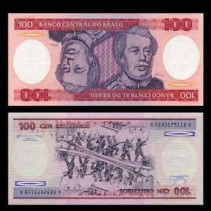 Бразилія / Brasil 100 Cruzeiros Pick 198b 1984 UNC Полтава - фото 1