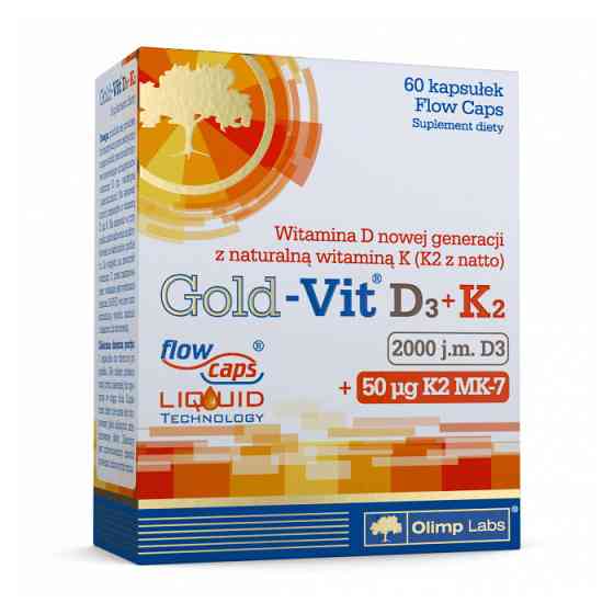 Gold-Vit D3 + K2 (2000 IU/50 µg) (60 caps) Луцьк