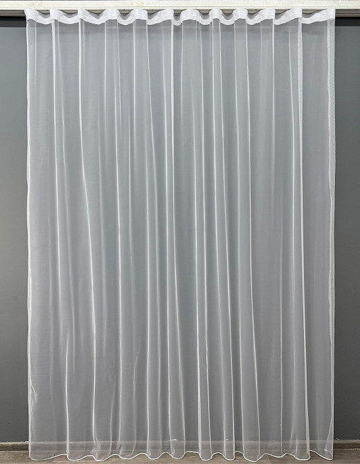 Тюль VR-Textil 1478т Грек-сітка однотонна Білий 200х250 см (42-0869) Київ - фото 2