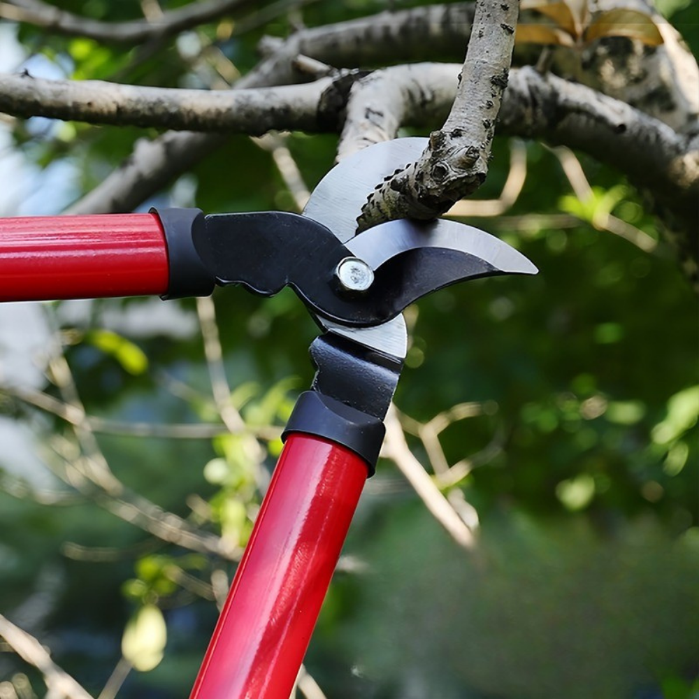 Сучкоріз садовий, секатор для саду і підрізування гілок з довгими 62 см прогумованими ручками, червоний Кам'янець-Подільський - фото 3