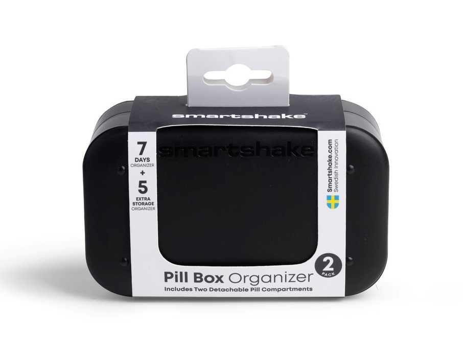 Таблетниця Smartshake Pillbox Organiser 2-pack Black Луцьк - фото 2