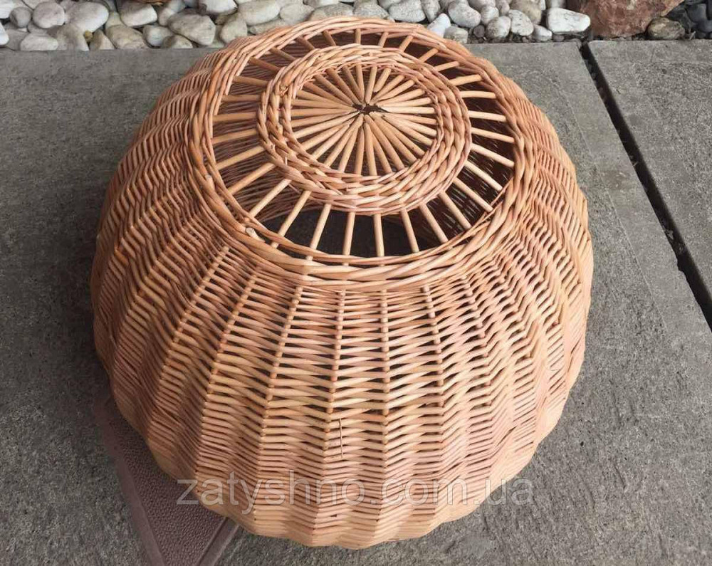 Комплект плетених світильників | люстра з лози різної форми /плетеної світильник для кафе Київ - фото 7