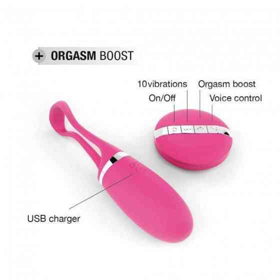 Виброяйцо Dorcel Secret Delight Magenta с пультом ДУ, с турборежимом и голосовым управлением Sex Aura Киев