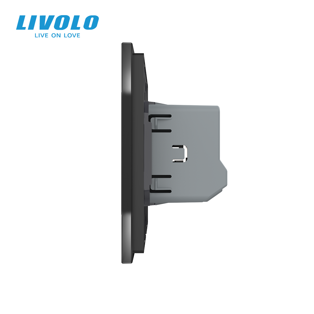 LIVOLO Розумний сенсорний димер слайдер EC LIVOLO чорний матове скло Коломыя - изображение 7