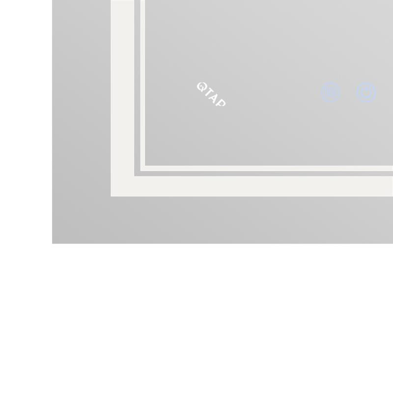 Зеркало настенное прямоугольное сенсорное Qtap Cardinal 600х800 с LED-подсветкой Touch, с антизапотеванием Харьков - изображение 9