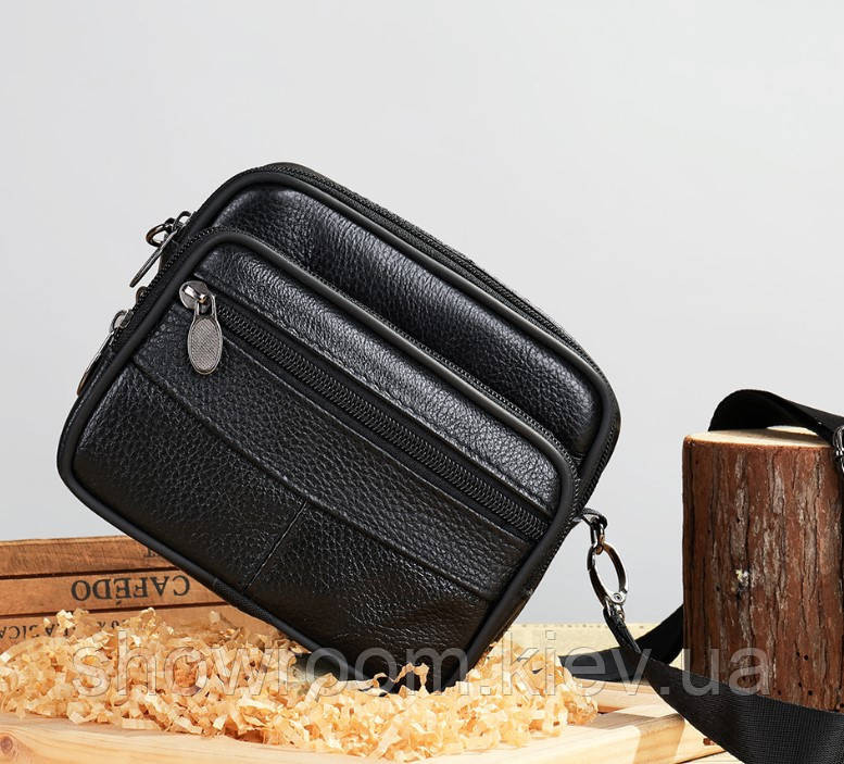 Маленька чоловіча сумка Leather Collection (5052) Київ - фото 1