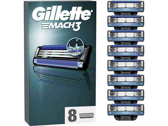 Змінні картриджі 8шт для гоління (леза) чоловічі Mach3 ТМ GILLETTE Київ