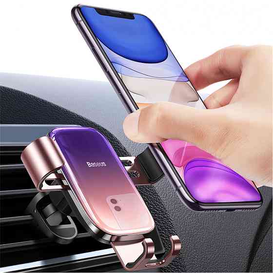 Держатель телефона автомобильный Baseus Glaze Gravity Car Mount черный Львов