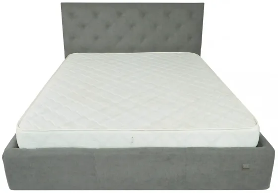 Кровать Bristol Comfort 120 х 200 см Aston 16 С подъемным механизмом и нишей для белья Серый Днепр