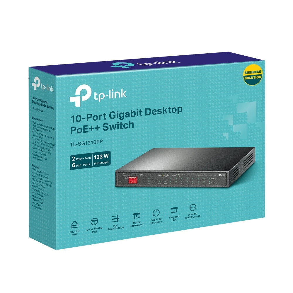 Комутатор TP-Link TL-SG1210PP ( 24077 ) Харків - фото 3