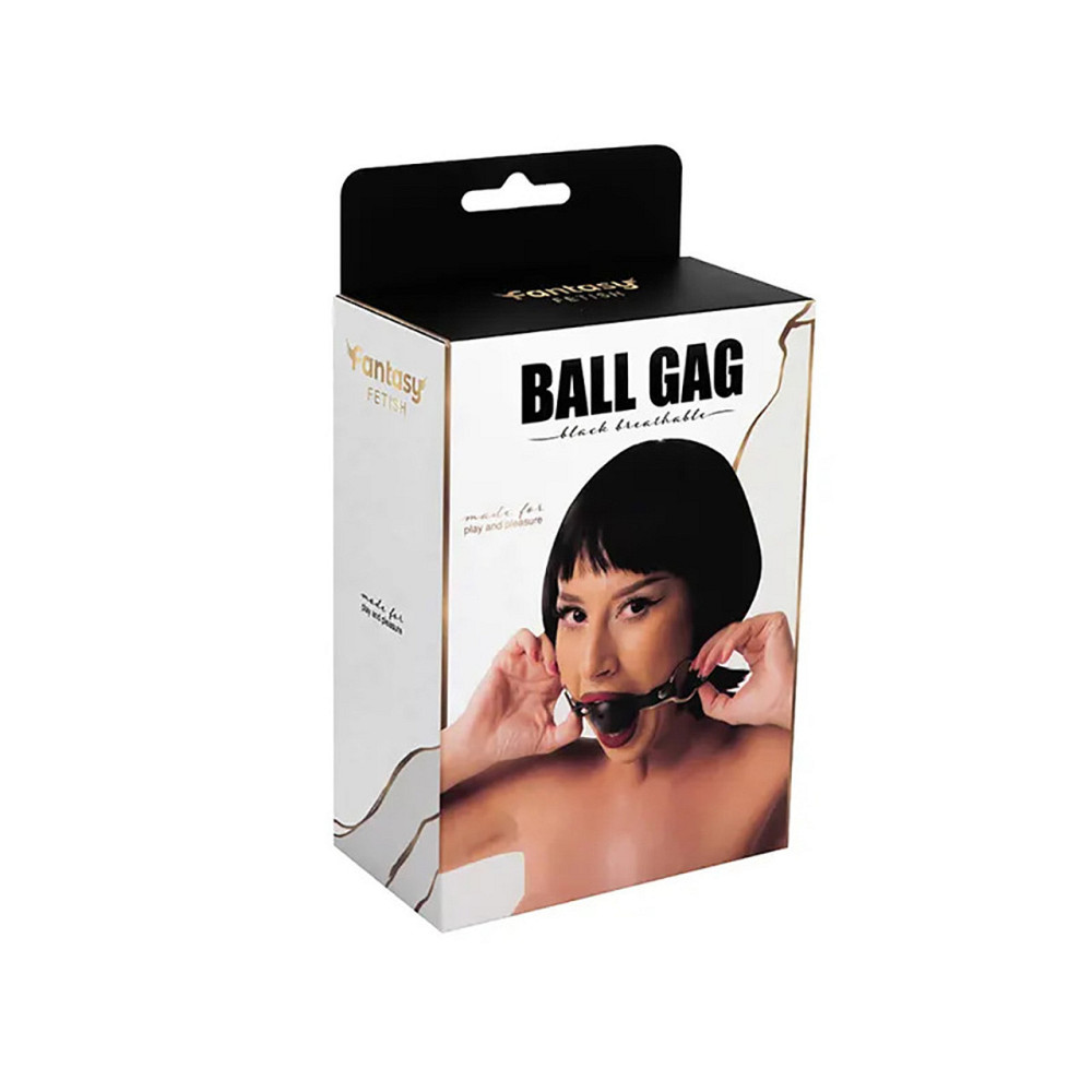 Кляп Black breathable ball gag with adjustablestrap Sex Aura Київ - фото 5