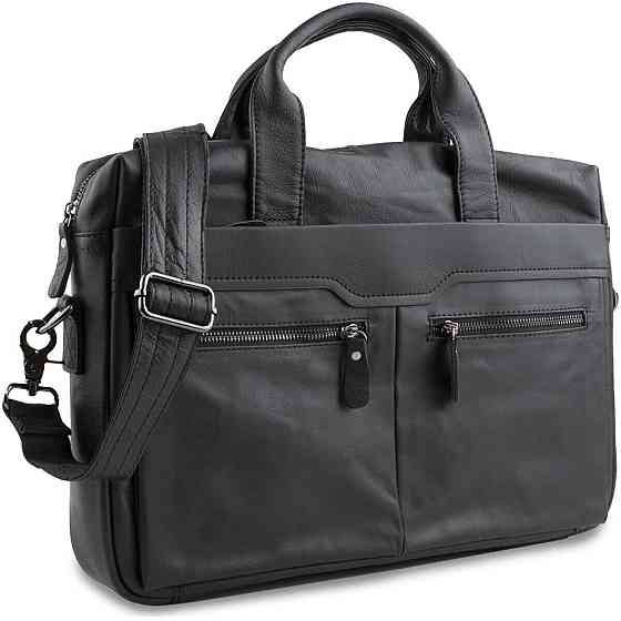 Сумка мужская для ноутбука и документов Черная (Vintage) Киев