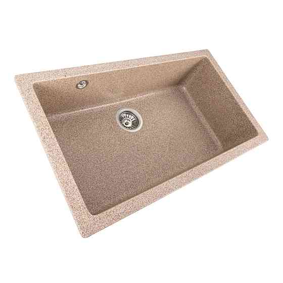 Гранітна мийка для кухні Platinum 7945 Paruana матова Карамель Коломия