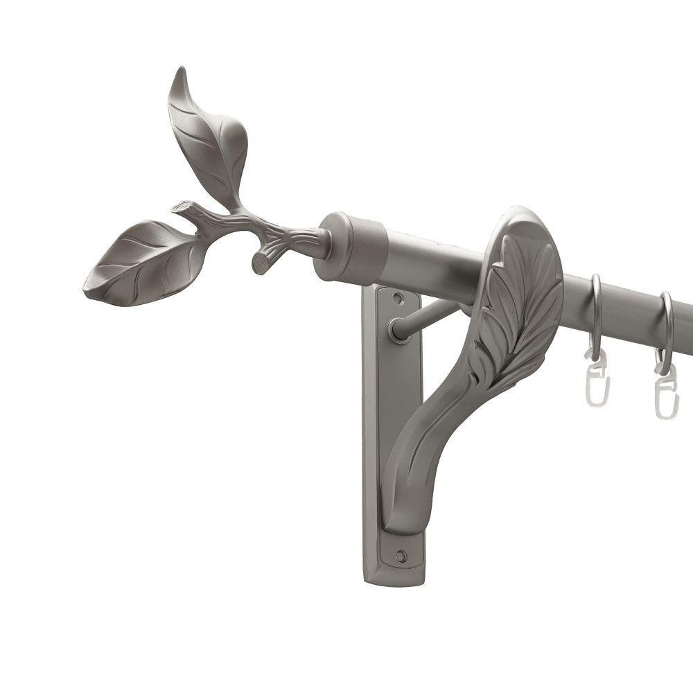 Карниз Orvit Листок Троянди металевий однорядний ретро Сатин 25 мм 300 см (00-00011206) Львов - изображение 1