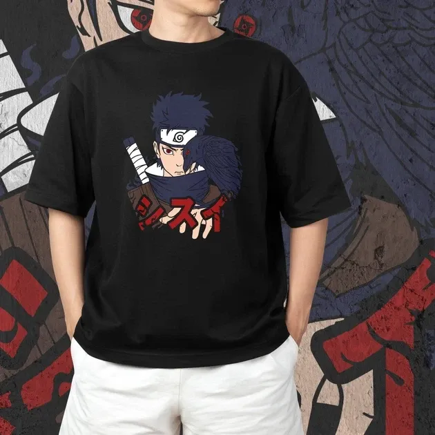 Футболка для підлітка хлопчика з принтом Наруто Шісуі Учіха Розмір 160 Anime10292 Дніпро - фото 3