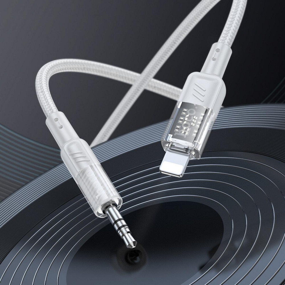 Аудiо кабель HOCO UPA27 Spirit transparent digital audio conversion cable iP Black 6942007612524 Одеса - фото 4