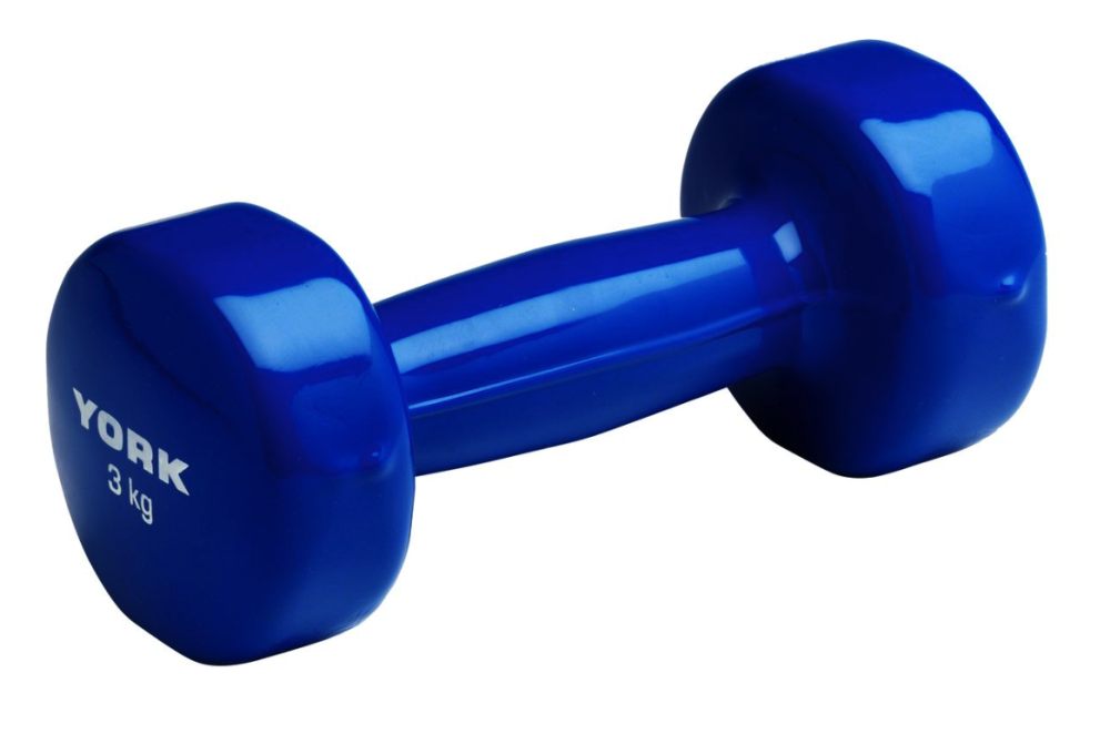 Гантелі для фітнесу вінілові круглі York Fitness 2х3кг синій Киев - изображение 1