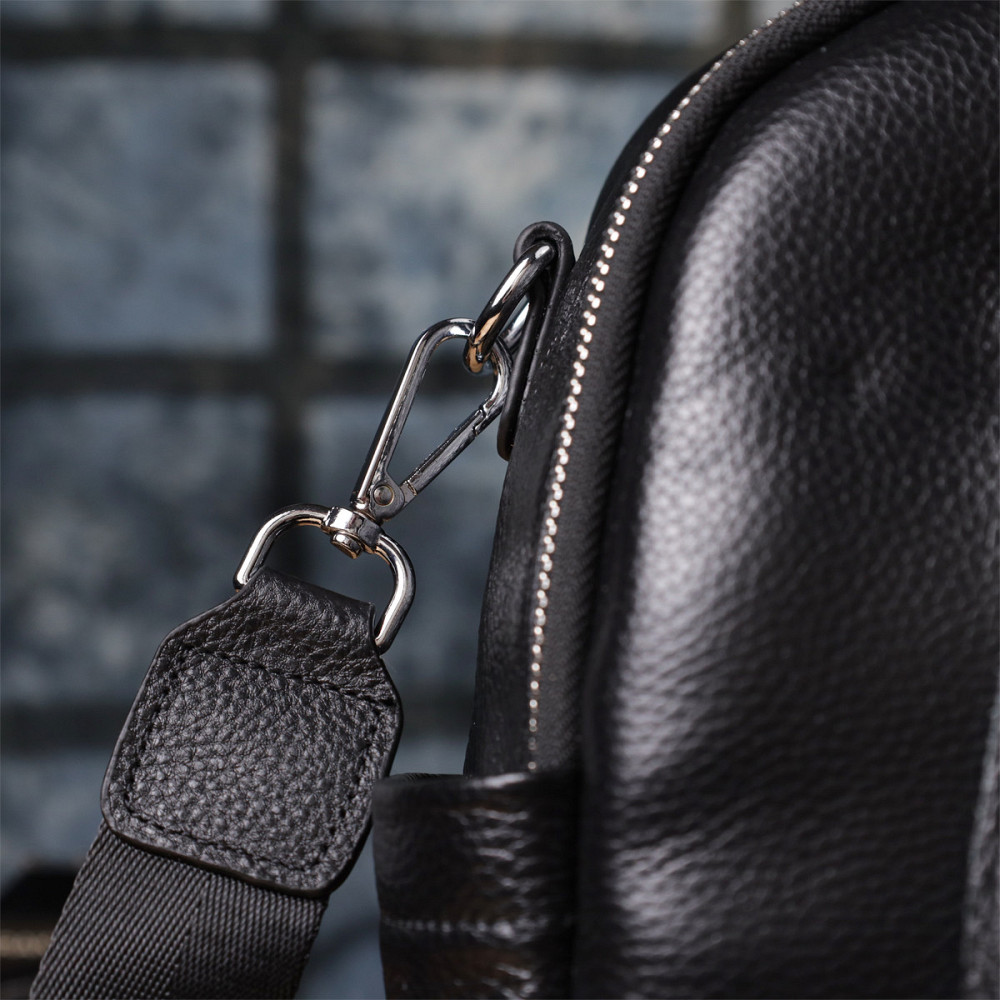 Жіночий рюкзак з натуральної шкіри Vintage 23055 Чорний Київ - фото 10