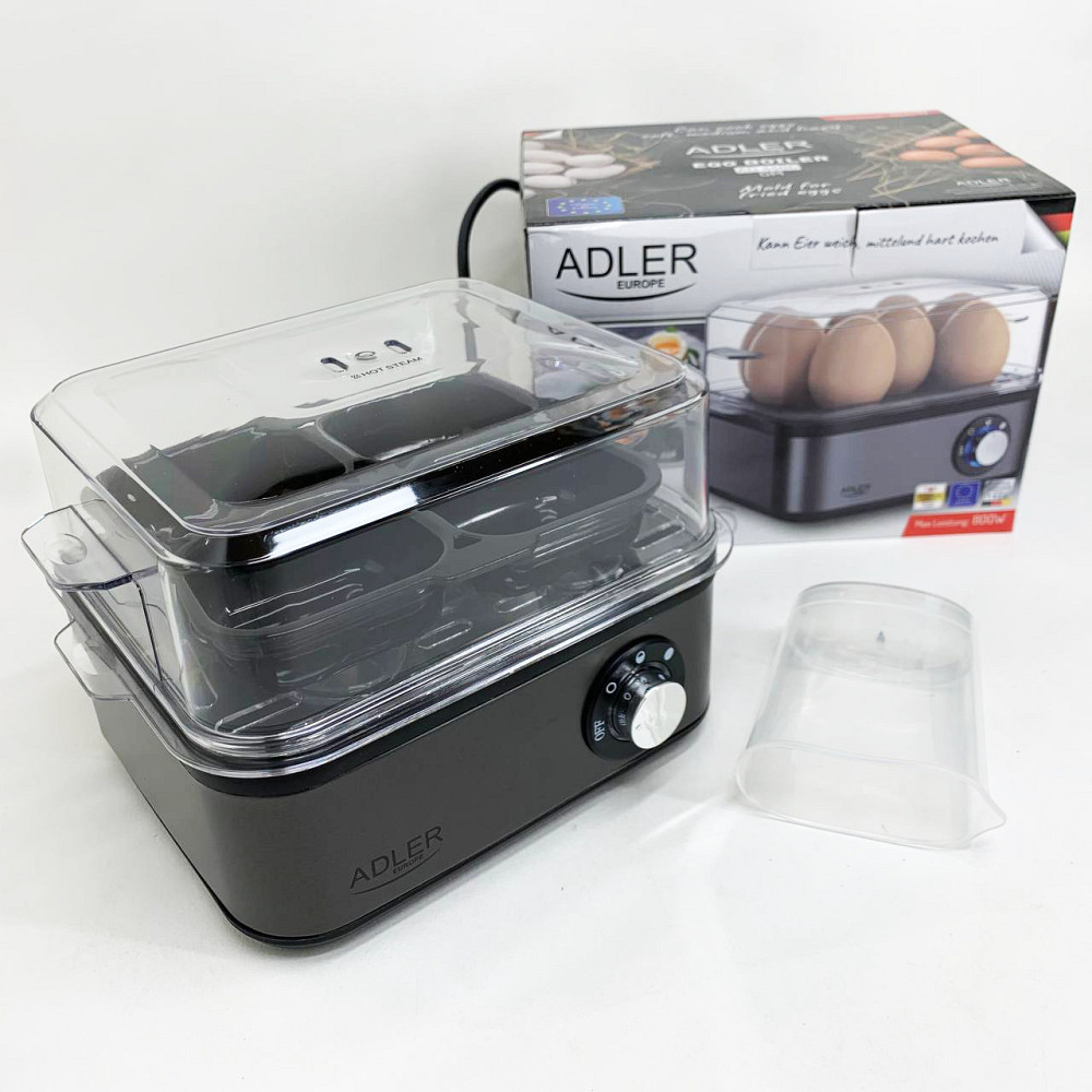 Яйцеварка на 8 яиц 800 Вт Adler AD 4486 Gun Metal AF-98 Львов - изображение 15