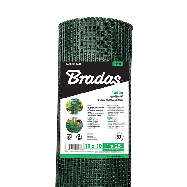 Сітка для садової огорожі 1х25м 10х10мм BRADAS Польща Київ - фото 3