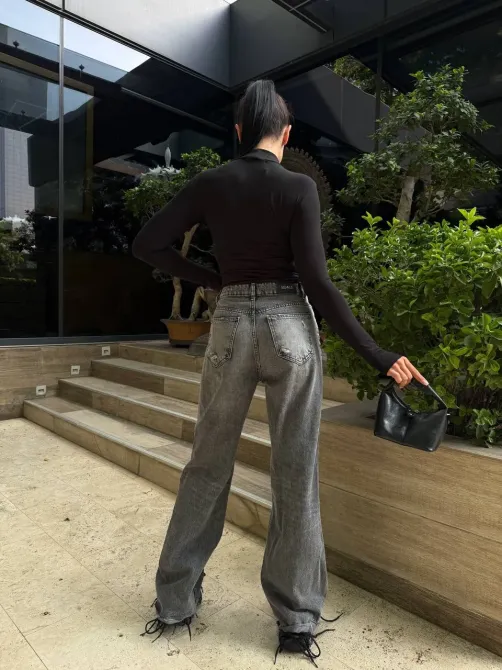 Стильный женский лонг с трендовыми вырезами спереди Одесса - изображение 15