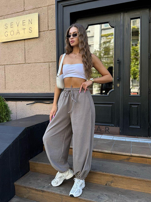 Жіночі стильні штани "Аладін" тканина пума Моко, 42/44 Одеса - фото 1